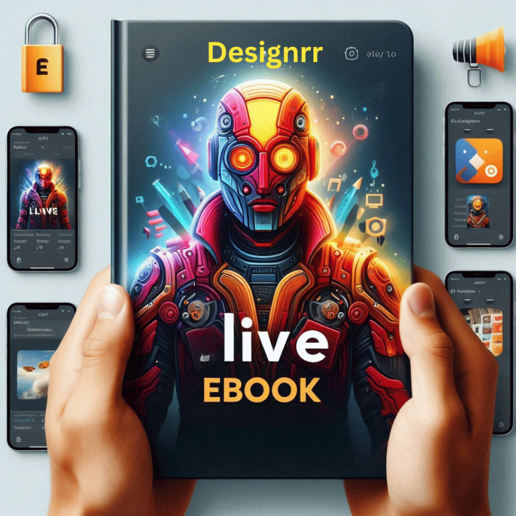 a robot runs a live ebook.